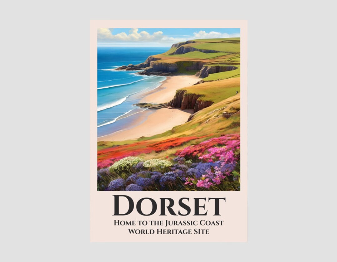 Poster Incorniciato Wee Blue Coo - Stampa D'arte Viaggio Spiaggia Irlanda, Formato 12x16 Pollici, Cornice Nera/marrone/bianca - copertina