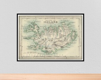 Vintage Travel Poster of Iceland Vintage Travel Print of - Etsy