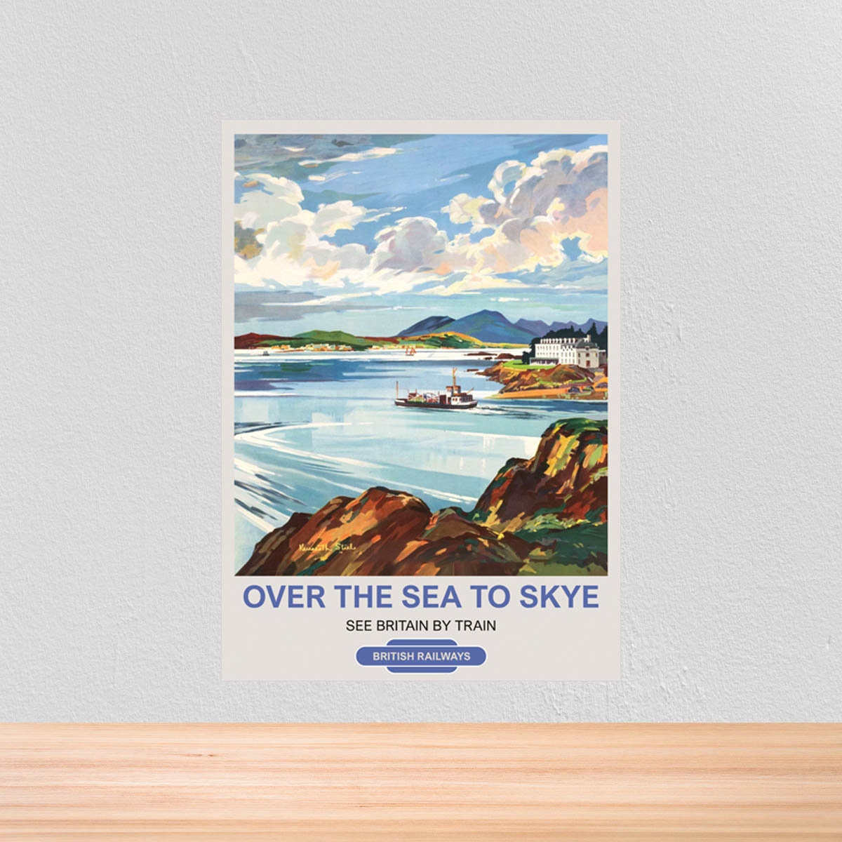 VINTAGE L'isola di SKYE Hotel ART FERROVIARIA VIAGGI Poster Art Print A1/A2/A3/A4 