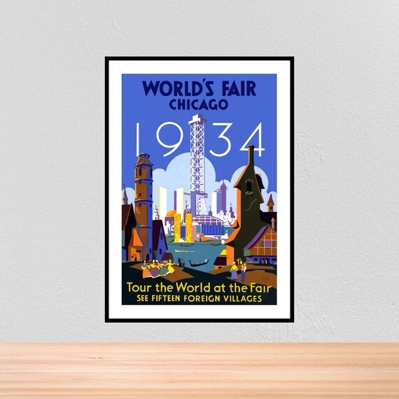 Chicago 0019 Vintage Travel Art Poster
