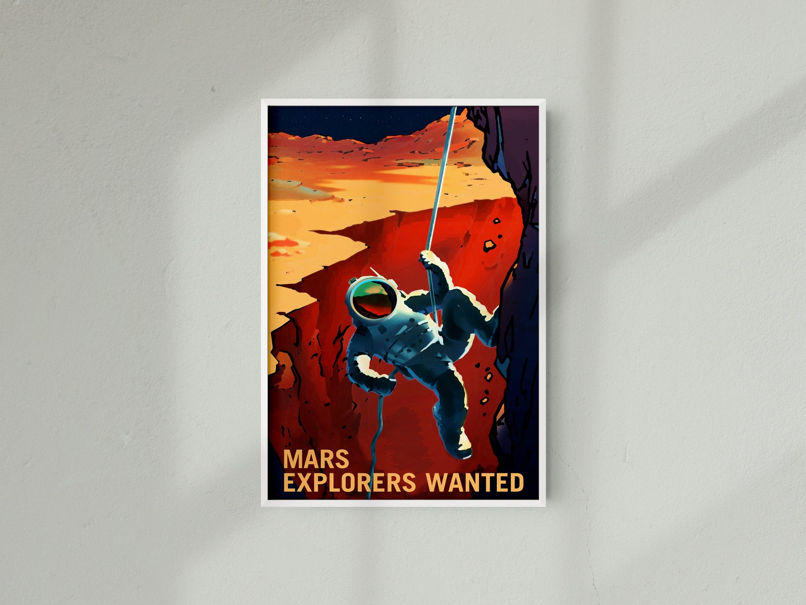 Retro Space Poster NASA Space Poster of Mars Explorers Retro - Etsy