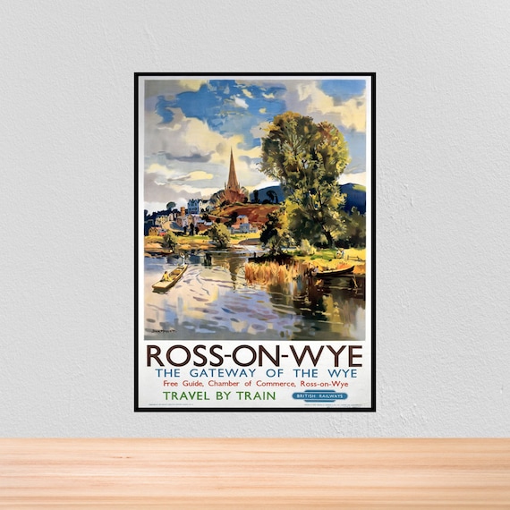 Vintage British Rail Wye Valley Railway Poster Print A3//A4