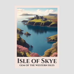 Isle of Skye Travel Poster: Vintage British Rail Style Print