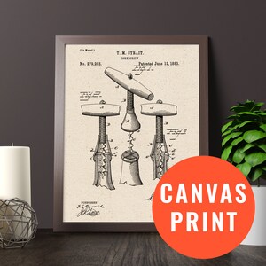 Corkscrew  Original Drawings Patent Print,wall art,kitchen decor,kitchen wall decor,kitchen wall art,,rustic kitchen decor,kitchen poster