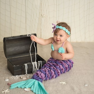 Custom Crochet Newborn Mermaid Photo Prop, Newborn Mermaid Outfit, Crochet Baby Mermaid, Baby Outfit, Baby Mermaid, Crochet Mermaid