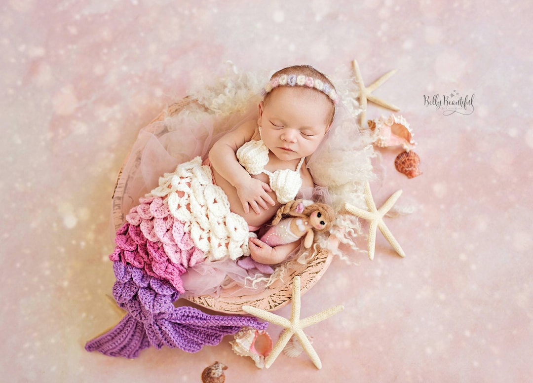 Baby Girl Crochet Mermaid Baby Outfit Pattern Free Custom Crochet