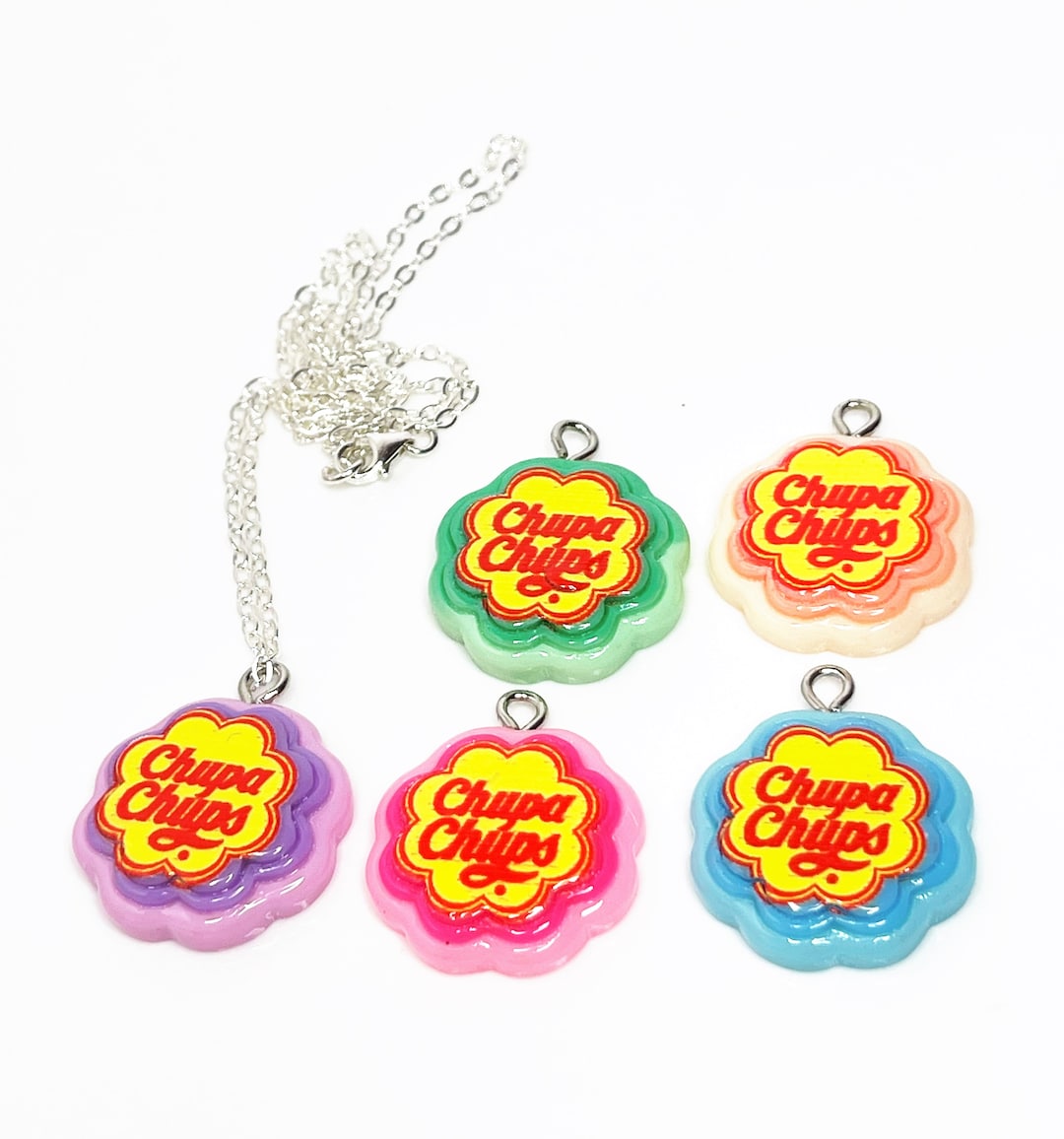 Novelty Sweet Pendant Silver Plated Sterling Silver Kawaii Etsy