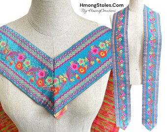 39.99 | HmongStoles.com | Hmong Graduation Stole | Not lined | Machine Embroidered | Add PRINTED Name = 10.00 |