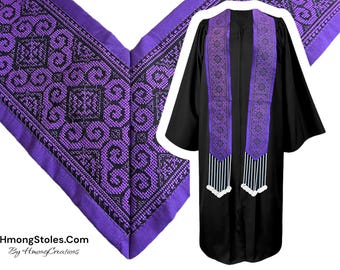 X - New 64.99 | HmongStoles.com | Hmong Graduation Stole | Senior gift | Lined with Coins |  #HmongGraduationStoles