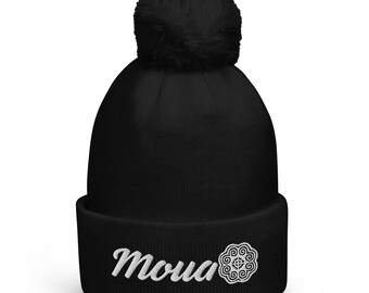 21.99 | Hmong Hat Beanie | embroidered | #HmongCreations | Pom pom beanie | Moua