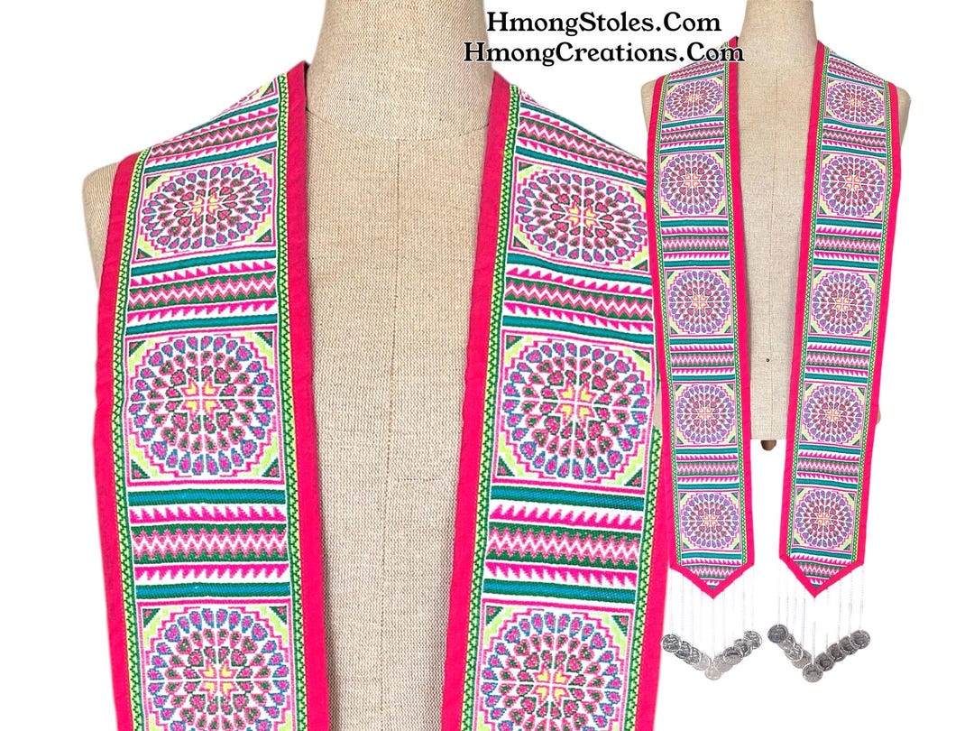 64.99 | Hmongstoles.com | Hmong Graduation Stole | Senior Gift | Lined ...