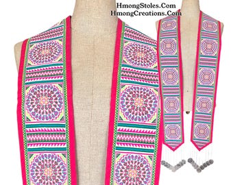64.99 | HmongStoles.com | Hmong Graduation Stole | Senior gift | Lined with Coins |  #HmongGraduationStoles