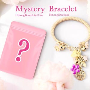 Mystery Bracelet - NO WATCH- Charm Bracelet - Copper Gold Silver color metals with Charms - Mystery Bag