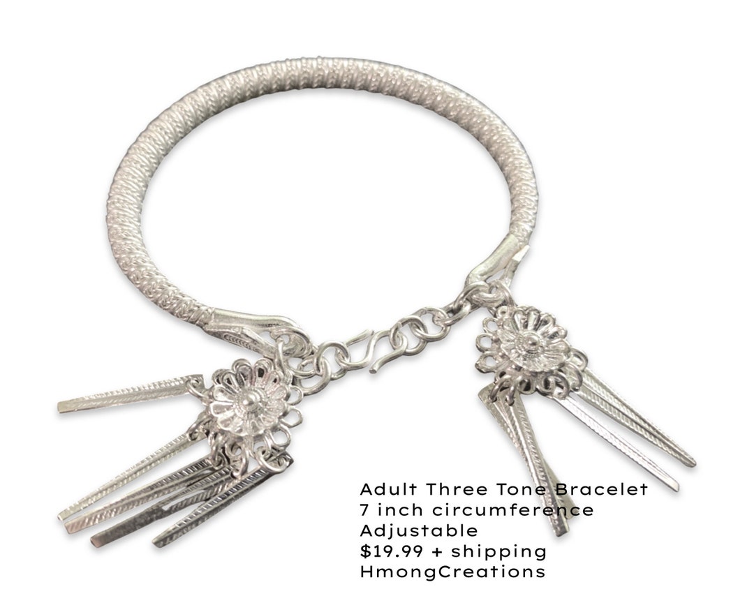 Hmong Bracelet Adult Size Lisa Hmong Etsy