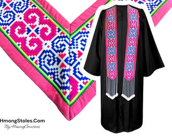X - New 64.99 | HmongStoles.com | Hmong Graduation Stole | Senior gift | Lined with Coins |  #HmongGraduationStoles