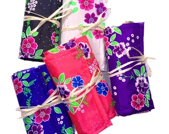 Make Up Brush Set with Hmong Liloos Fabric 24 pcs