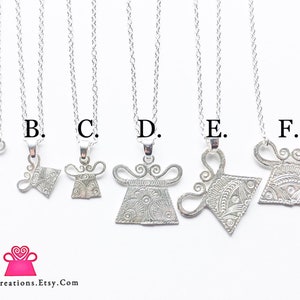 Hmong Necklace 2nd silver silver plated 7 different style elegant hmong charm soul lock spirit lock women image 2