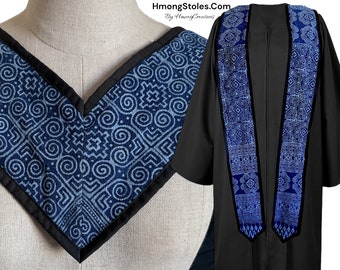 39.99 | HmongStoles.com | Hmong Graduation Stole | Not lined | Machine Embroidered | Add PRINTED Name = 10.00 | Hmongstoles