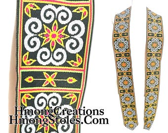 X newD39.99 | HmongStoles.com | Hmong Graduation Stole | Not lined | Machine Embroidered | Add PRINTED Name = 10.00 | Hmongstoles