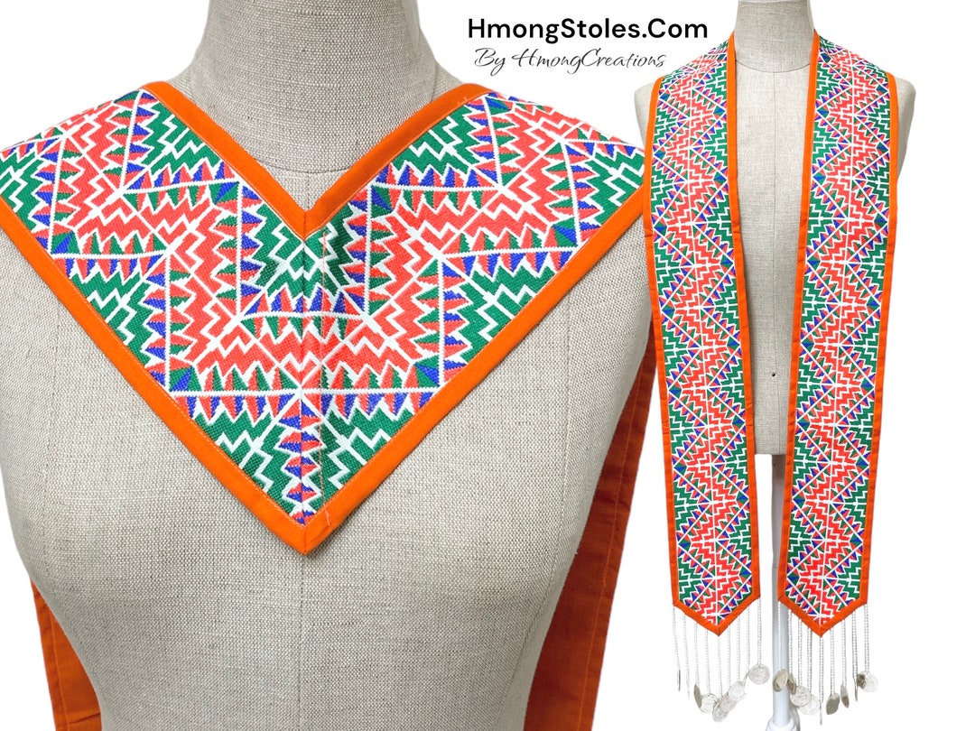X - New 64.99 | Hmongstoles.com | Hmong Graduation Stole | Senior Gift ...