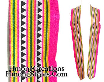 X newD39.99 | HmongStoles.com | Hmong Graduation Stole | Not lined | Machine Embroidered | Add PRINTED Name = 10.00 | Hmongstoles
