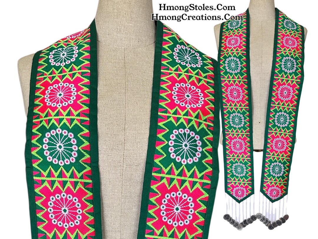 64.99 | Hmongstoles.com | Hmong Graduation Stole | Senior Gift | Lined ...