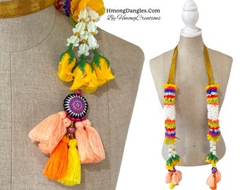 39.99 HmongDangles.com -  Graduation accessory   - Hmong Dangles - Hmong Graduation Leis - Merci - HmongCreations.Etsy.Com