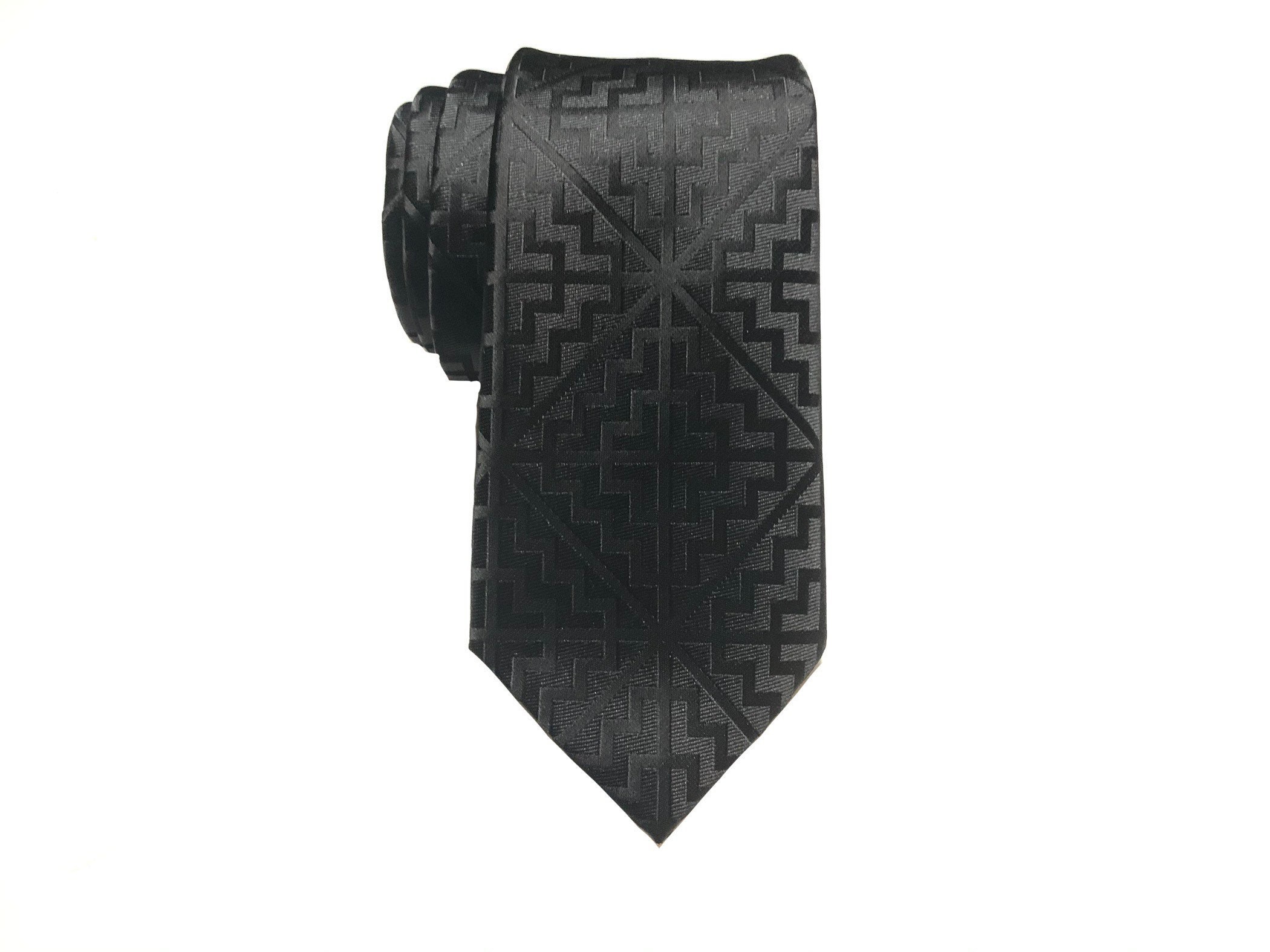 Hmong Tie John black tie Hmong House symbol Strength | Etsy