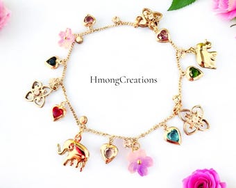 HmongBracelets.Com | Hmong Bracelet Charm | #HmongBracelet #HmongCreations Lisa Adult size