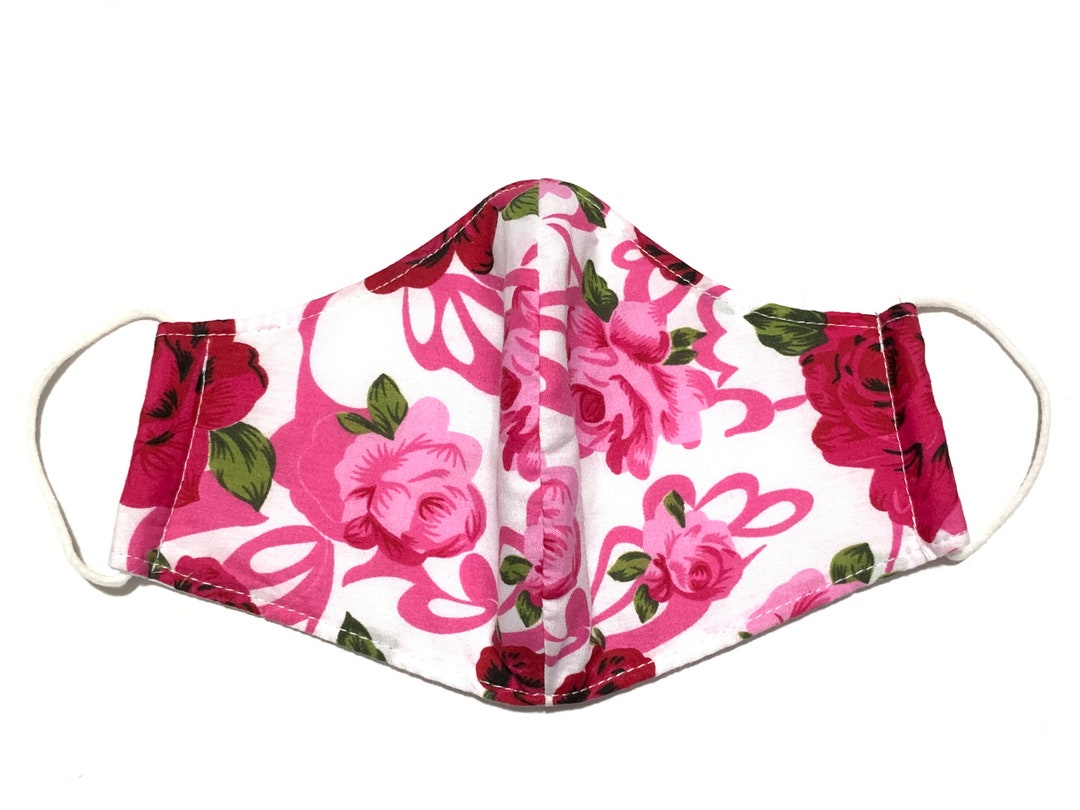B2 Face Mask Covers Floral Mask Flowers Mask Pattern Etsy