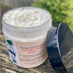 Opal Mist Body Butter - 8oz or 10oz - Australian Sandalwood, Hibiscus & Vanilla