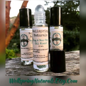 Lindring vid insektsbett - Blandning av eteriska oljor från Bug A Boo-Boo - Naturlig - Kemikaliefri - Handgjord - Hud - Svider - Bett - Eterisk olja - Sommar