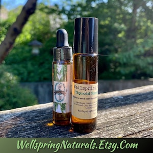 Thyroid Support Roll On Essential Oil Blend - Handmade - Holistic - All Natural - 10ml