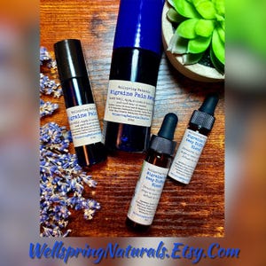 Migraine Pain Away Oil Blend - Natural Essential Oil Blend - Hand Made - Magnesium- Nausea