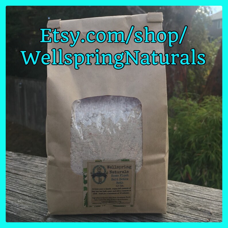 Salt Bath Treatment Home Float Salt Bath Soak 2.5lb Etsy