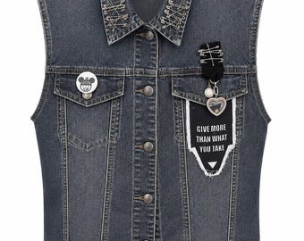 Gilet di jeans riciclato