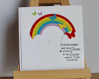 Mourning card "Rainbow Bridge" from the Karla Manufactory