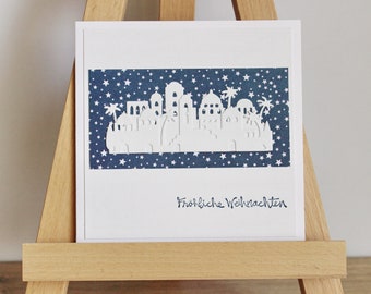 Christmas card greeting card "Bethlehem" from the manufactory Karla