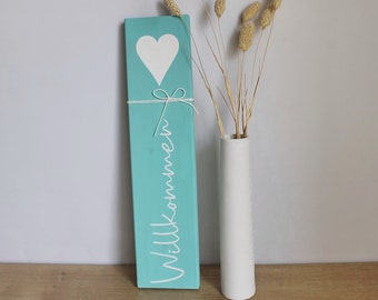 Small wooden sign "Welcome" from the manufactory Karla