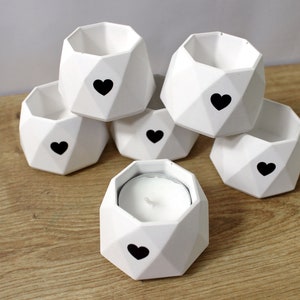 Tealight holder, candlestick Hexagon from the Karla factory image 5