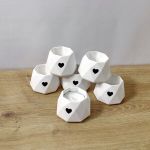 Tealight holder, candlestick Hexagon from the Karla factory image 2