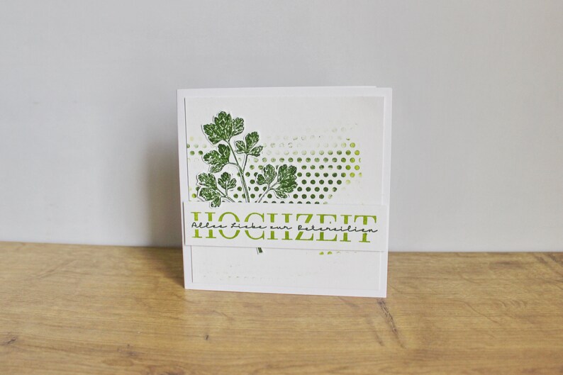 Congratulations card Parsley Wedding from the Karla factory image 6