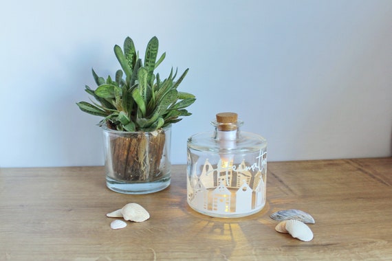 Flaschenlicht Strandhauschen Aus Der Manufaktur Etsy