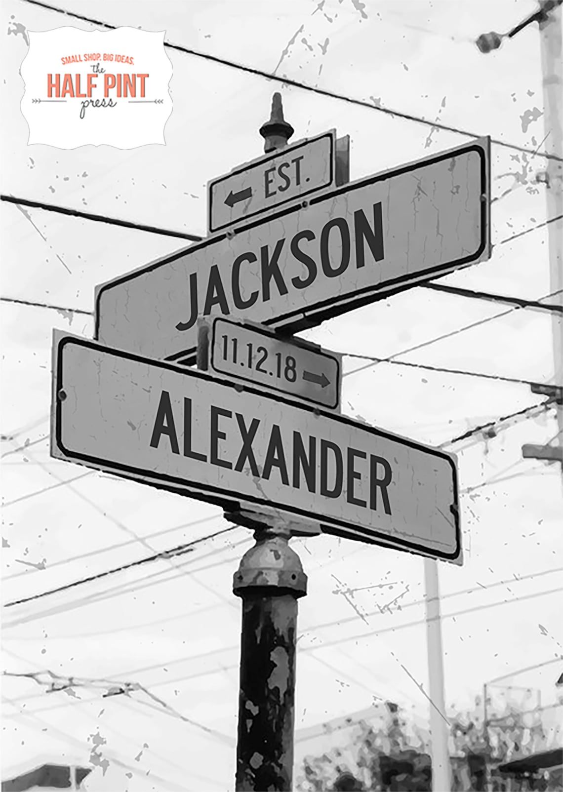 Custom Baby Name Street Sign Digital File DIY Printable Wall | Etsy