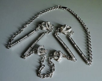 Long Chain Statement Necklace Diamond 18k