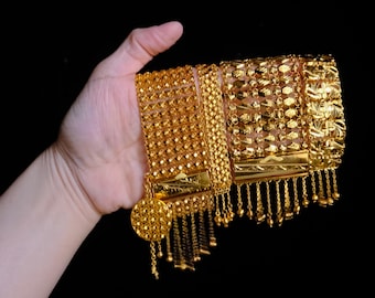 22k 中国ゴールド レース ブレスレット ヴィンテージ - Etsy 日本