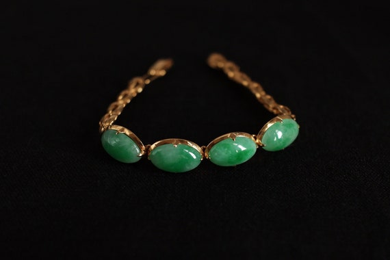 vintage chinese jade bracelet