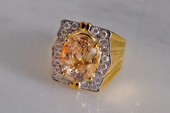 Men's Natural Yellow Sapphire Ring in Sterling Silver - Timeless and  Distinctive – Zanvari