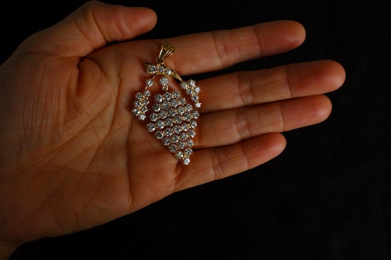 5ctw Antique Diamond Pendant 20k Chinese - image 4