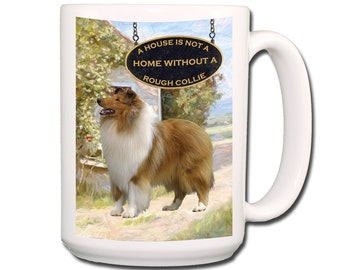 Rough Collie Cup Etsy